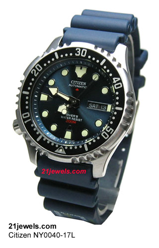 Citizen NY0040-17L blue Promaster diver