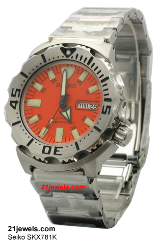 Seiko SKX781K orange Monster diver